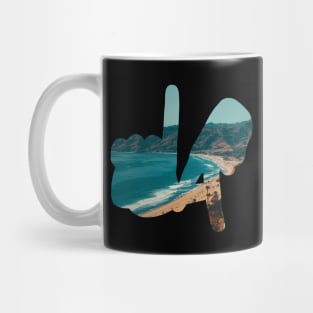 LA Hands, Beach v2 Mug